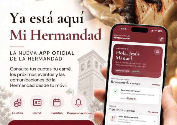 Estrenamos Mi Hermandad, la nueva aplicación de la Hermandad